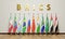 flags of BRICS is a grouping of Brazil, Russia, India, China, and South Africa - A total of six countries will join the BRICS on