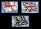 Flags on British postage stamps