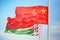 Flags of China and Belarus