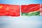 Flags of China and Belarus