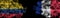 Flags of Colombia and France on Black background, Colombia vs France Smoke Flags