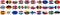 Flags of the country of the EU oval sticker