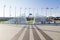 Flags of different countries in the Olympic Park