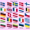 Flags of Europe. Norway, Iceland, Finland, Ireland, Belgium, Germany, Austria, Czech Republic, Hungary, Rumunia, Italy, Greece,