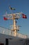 Flags on ferry boat