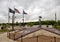 Flags flying at the Veteran`s Memorial Park, Ennis, Texas