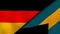 The flags of Germany and Bahamas. News, reportage, business background. 3d illustration