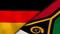 The flags of Germany and Vanuatu. News, reportage, business background. 3d illustration