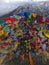 Flags in Himalayas Mountains Annapurna trek