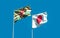 Flags of Japan and Dominica