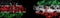 Flags of Kenya and Iran on Black background, Kenya vs Iran Smoke Flags