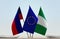 Flags of Liechtenstein EU and Nigeria