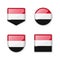 Flags of Yemen - glossy collection