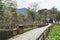 Flagstone road in Wuyuan Huangling scenic area, Jiangxi Province, China