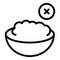 Flakes gluten free icon outline vector. Food dairy