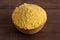 Flakes of Yellow Nutritional Yeast a Cheese Substitute and Seasoning for Vegan Diets