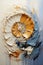Flaking Gold: A Stunning Spiral of Ammonites and Barnacles Inspi