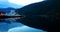 Flam, Norway. Touristic Ship Boat Moored Near Berth In Sognefjord Port. Summer Night. Norwegian Longest And Deepest