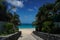 Flamands Beach entrance on the island of Saint Barthelemy