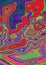 Flamboyant Dynamic Vibrant Abstract Swirl Appearance
