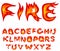 Flame alphabet