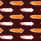 Flame Arrow seamless pattern.