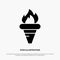 Flame, Games, Greece, Holding, Olympic solid Glyph Icon vector