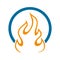 Flame logo Vector template. fire logo design graphic
