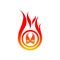 Flame logo Vector template. fire logo design graphic. torch logo Design element. hot fire icon. Gas logo illustration. ignite