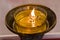 Flame from oil lamps is the symbol of Buddhism