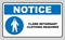 Flame retardant clothing required sign. Vector illustration