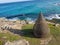 `Flame` is a sculptural artwork by Sally Stoneman at the Sculpture by the Sea annual events free to the public at Bondi.