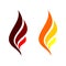 Flame swoosh logo template Illustration Design. Vector EPS 10