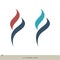 Flame Swoosh Logo Template Illustration Design. Vector EPS 10