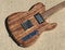 Flamed koa Tejas T style electric guitar