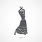 Flamenco dancer icon