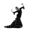 Flamenco dancer silhouette