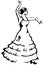 Flamenco dancer. Vector illustration.