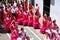 Flamenco dancers in the street, Marbella.