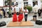 Flamenco dancers in the town of Mijas, Malaga, Spain