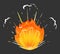 Flames and Sparkles, Explosion Icon Red Blaze