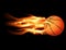 Flaming Basketball