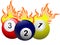 Flaming Billiards Ball