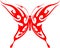 Flaming Butterfly Tribal (Vector) 5