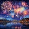 Flaming Fantasia: A Mesmerizing Fireworks Symphony