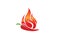 Flaming Fire Chili Pepper Logo