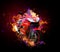 Flaming Motorcycle