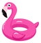 Flamingo inflatable pool float. Vector illustration.