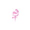 Flamingo logo design pink- Stock vector illustration