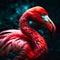 Flamingo realistic photography dynamic background